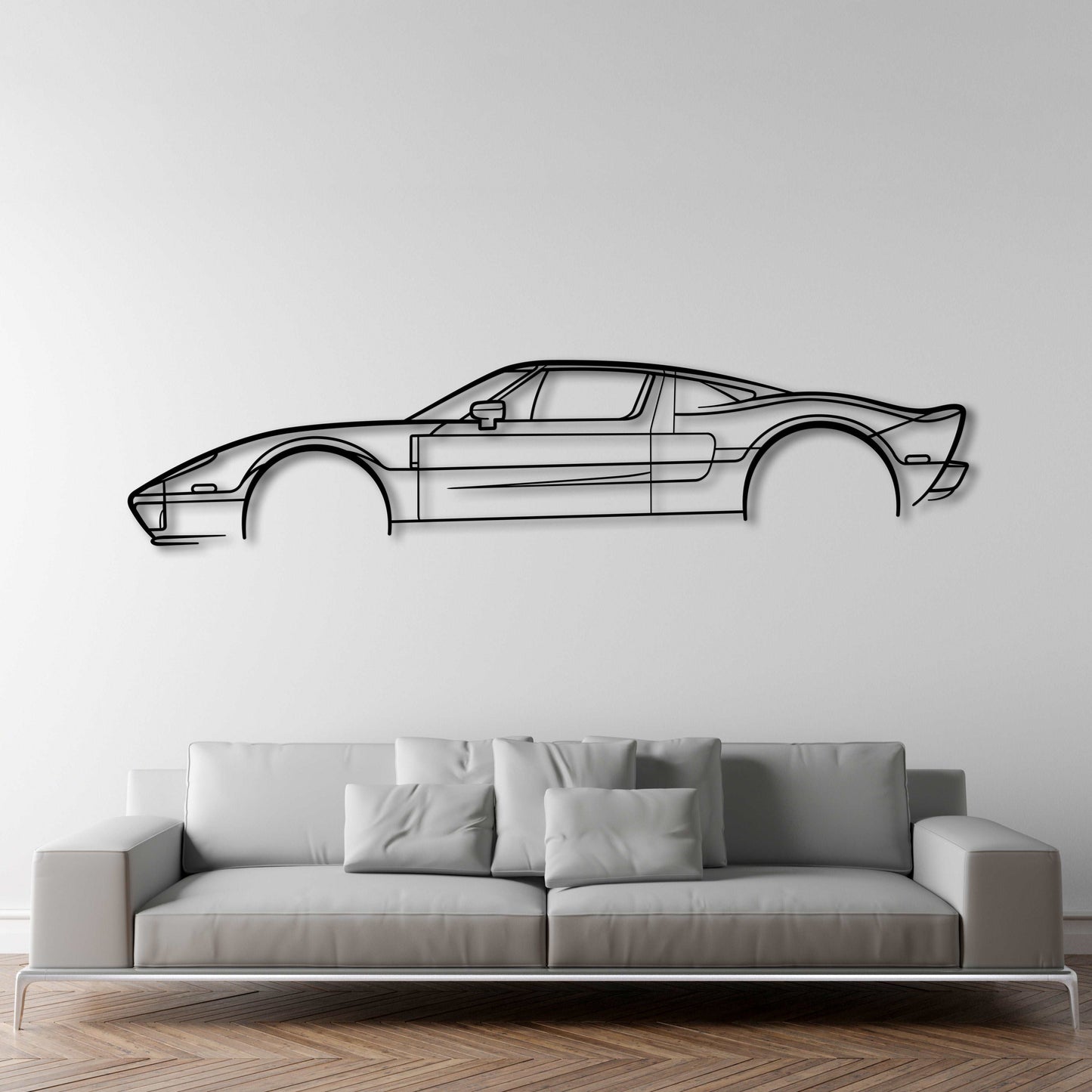 FORD GT (2005) METAL WALL ART - DopeCars