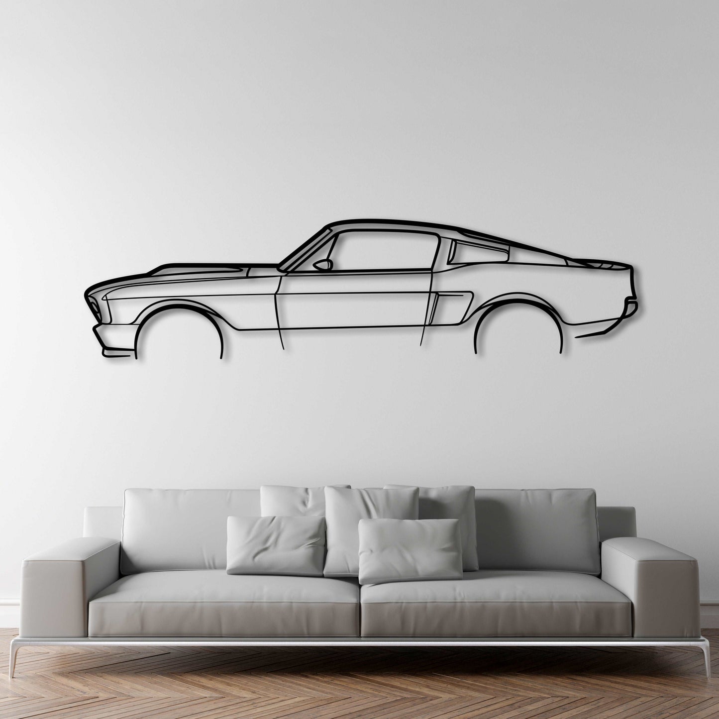 FORD MUSTANG SHELBY GT500 ELEANOR METAL WALL ART - DopeCars