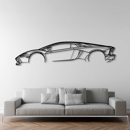 LAMBORGHINI AVENTADOR METAL WALL ART - DopeCars