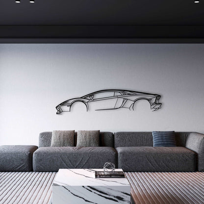 LAMBORGHINI AVENTADOR METAL WALL ART - DopeCars