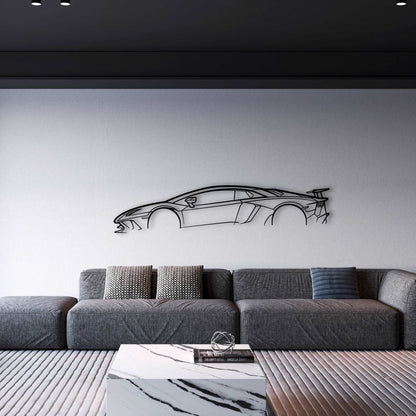 LAMBORGHINI AVENTADOR SV METAL WALL ART - DopeCars