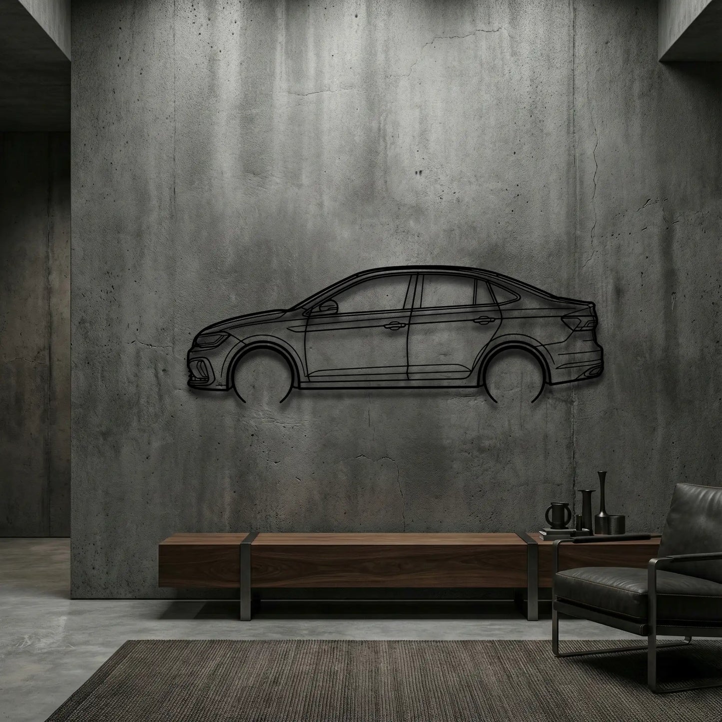 VOLKSWAGEN VIRTUS METAL WALL ART